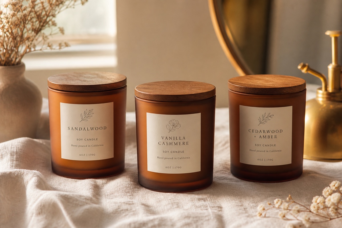 Sandalwood Candle Trio