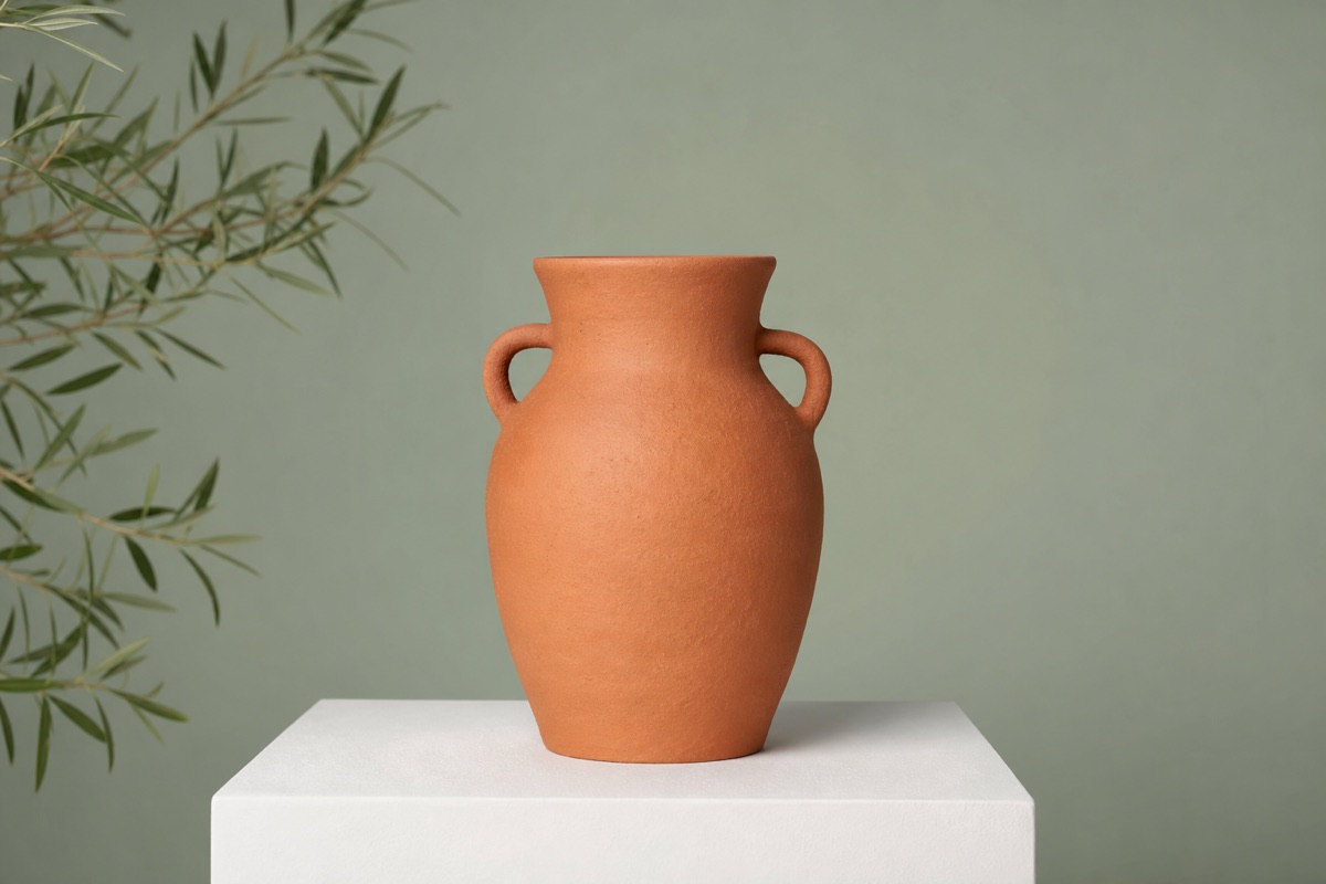 Terracotta Studio Vase